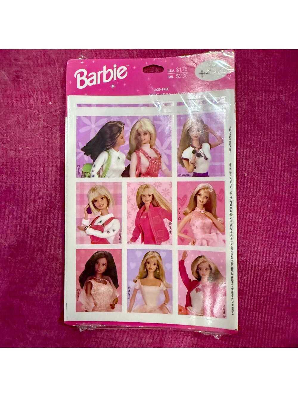 Hallmark Barbie Sticker Pack - 1998 - Unopened